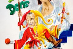 Karikatur BR D. Leuthard und Zunftnarr PG